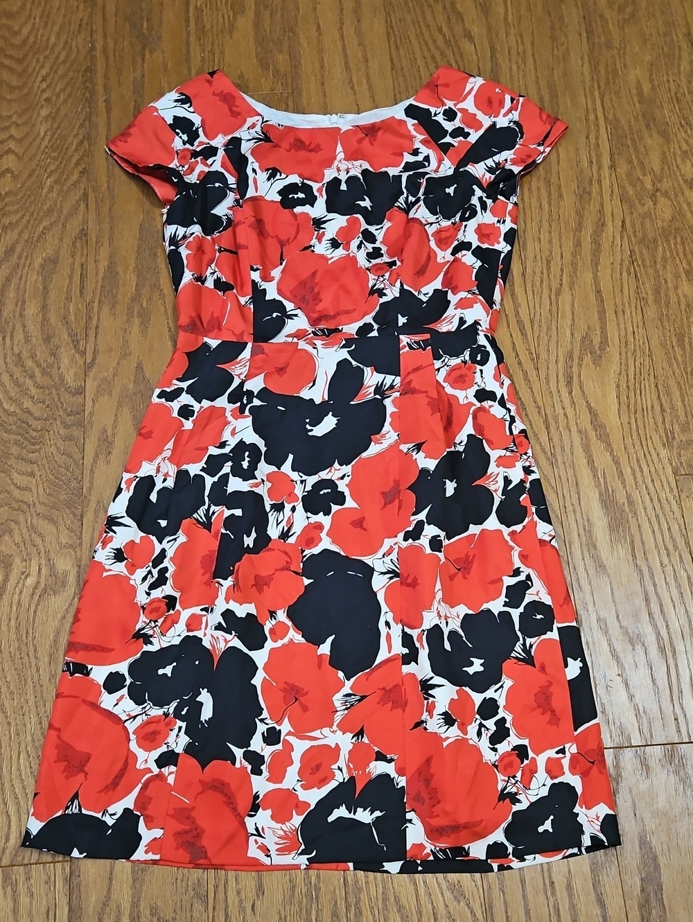Stunning Vintage Talbots 100% Pure Silk Floral Fit & Flare Dress – Size 4